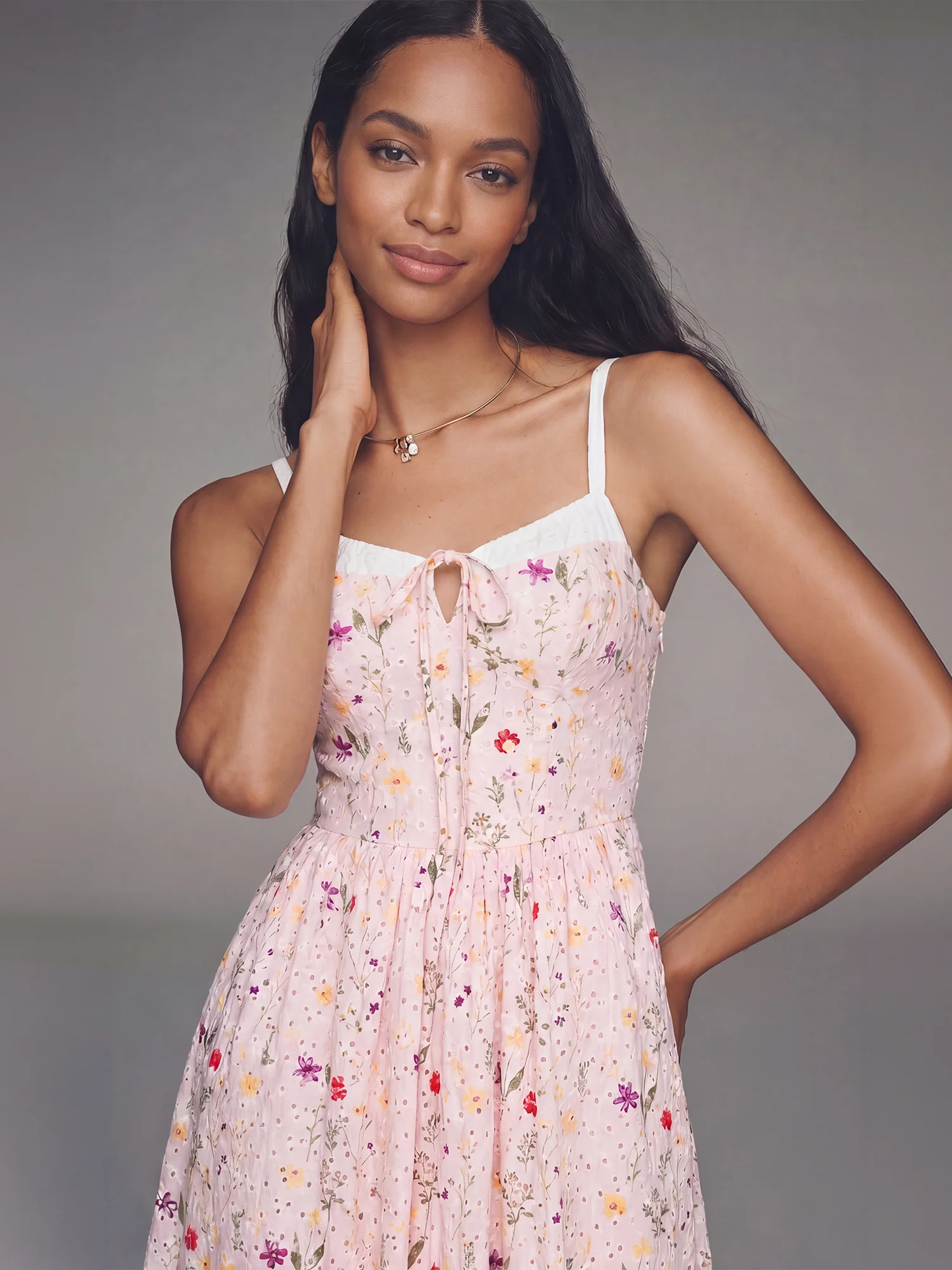 Bustier Floral A-Line Maxi Dress - Image 2