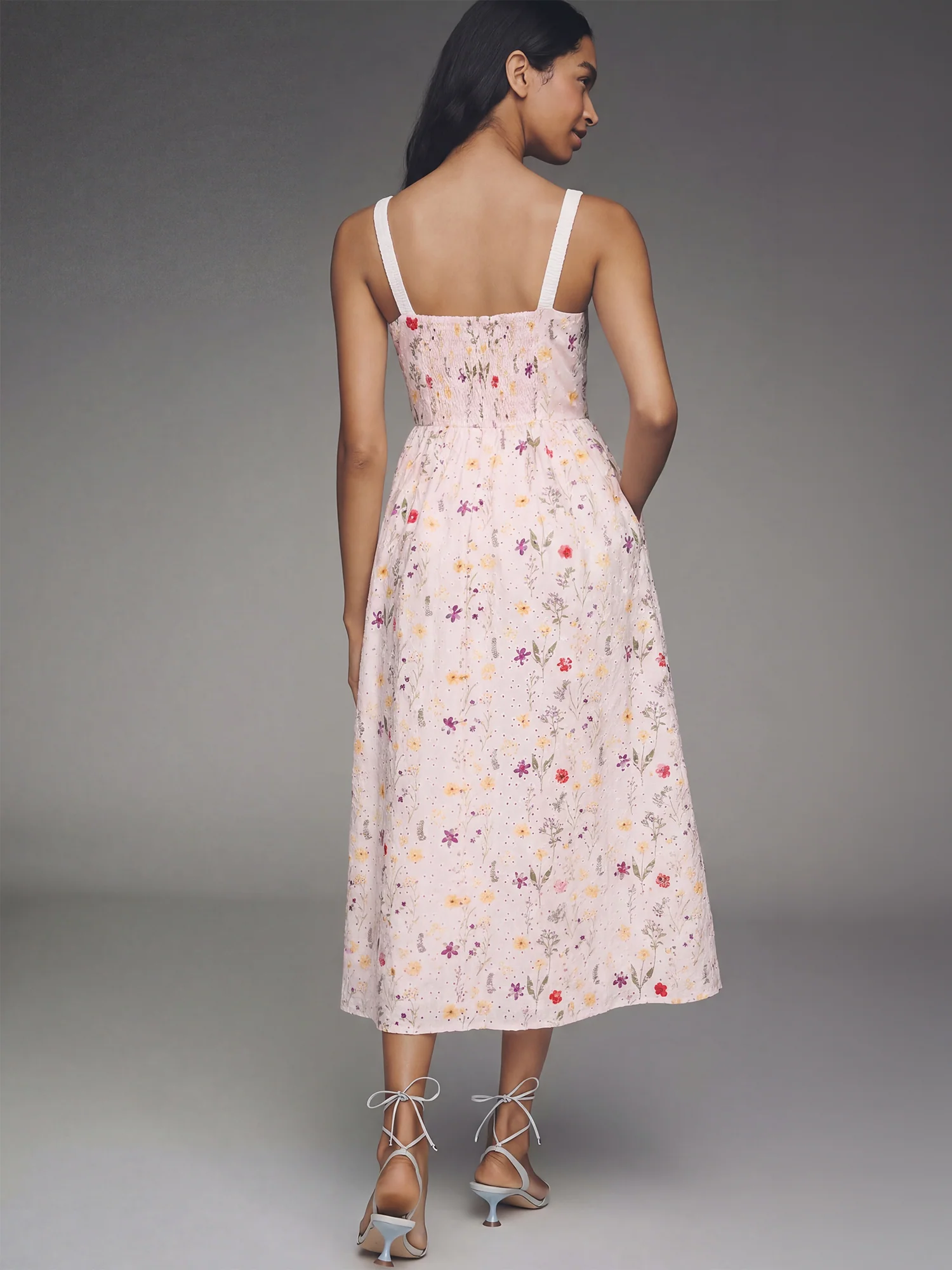 Bustier Floral A-Line Maxi Dress - Image 3