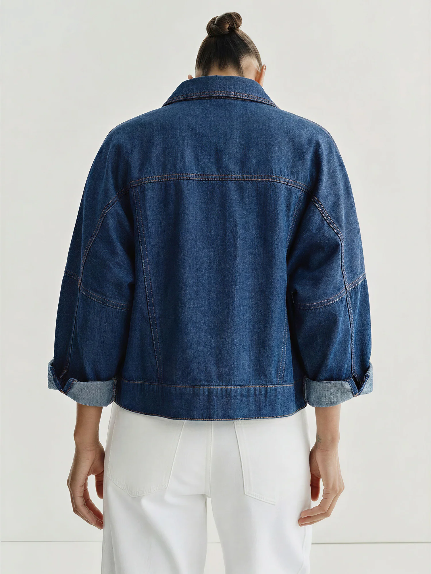 Classic Dark Denim Jacket - Image 5