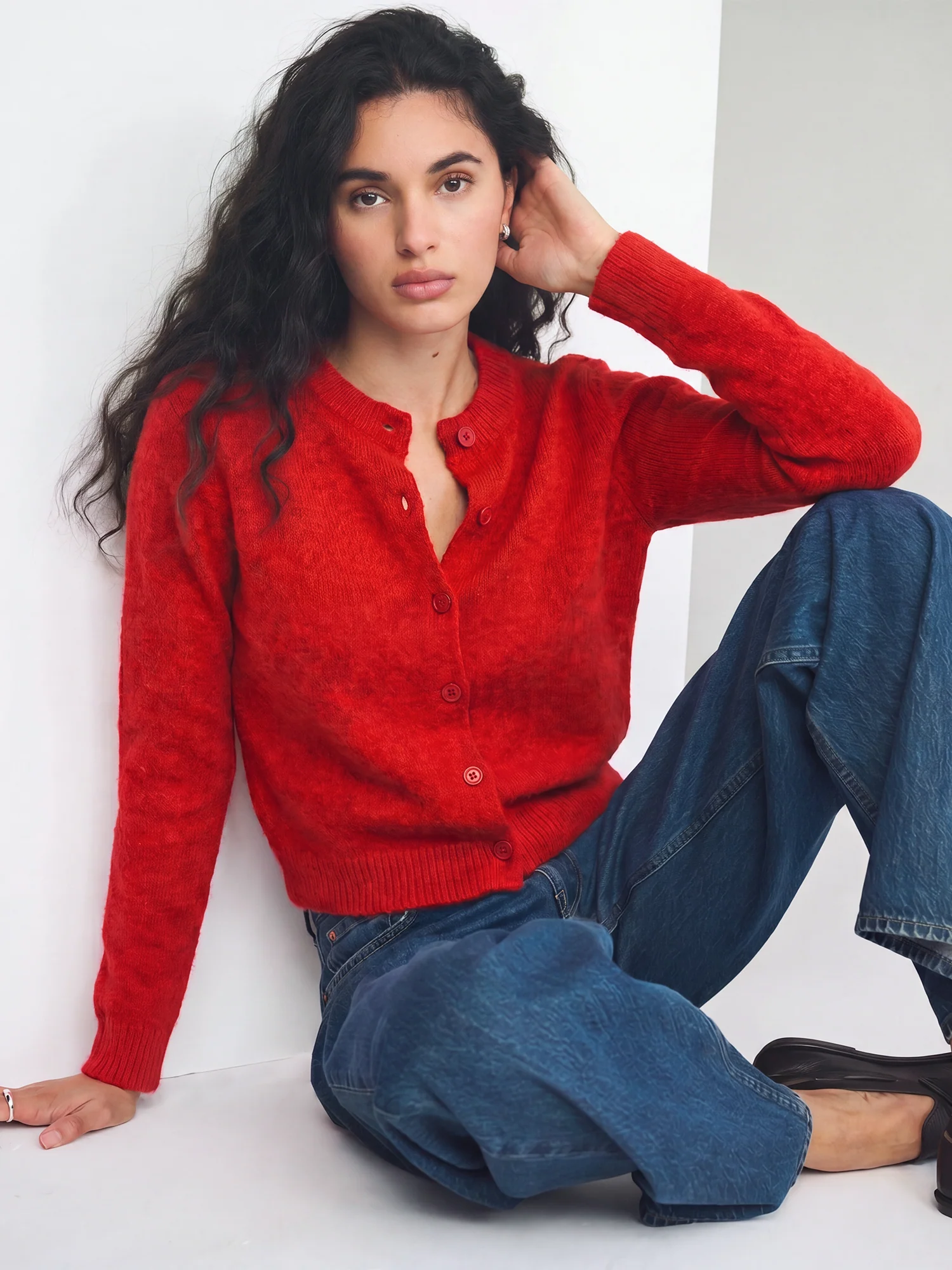 Classic Long Sleeves Button Down Cardigan