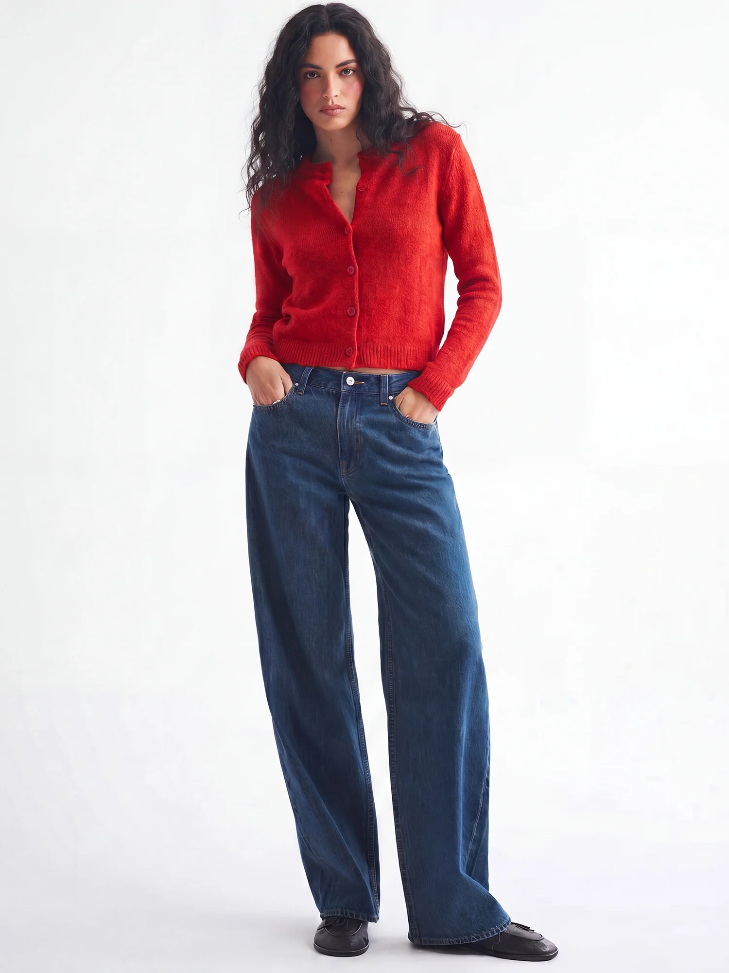 Classic Long Sleeves Button Down Cardigan - Image 2