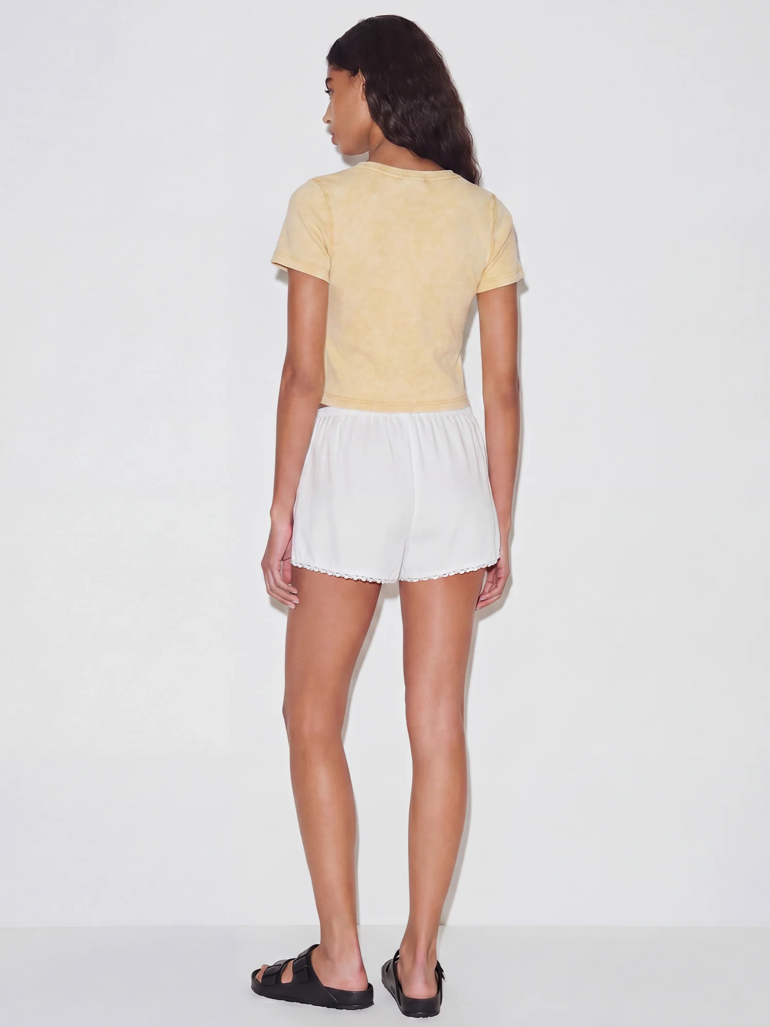 Crew Ribbed Crop Tee - Image 4