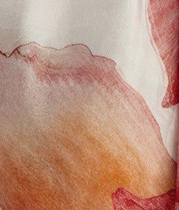 Floral Sheer Ruffled Collar Tie Front Blouse - Image 10