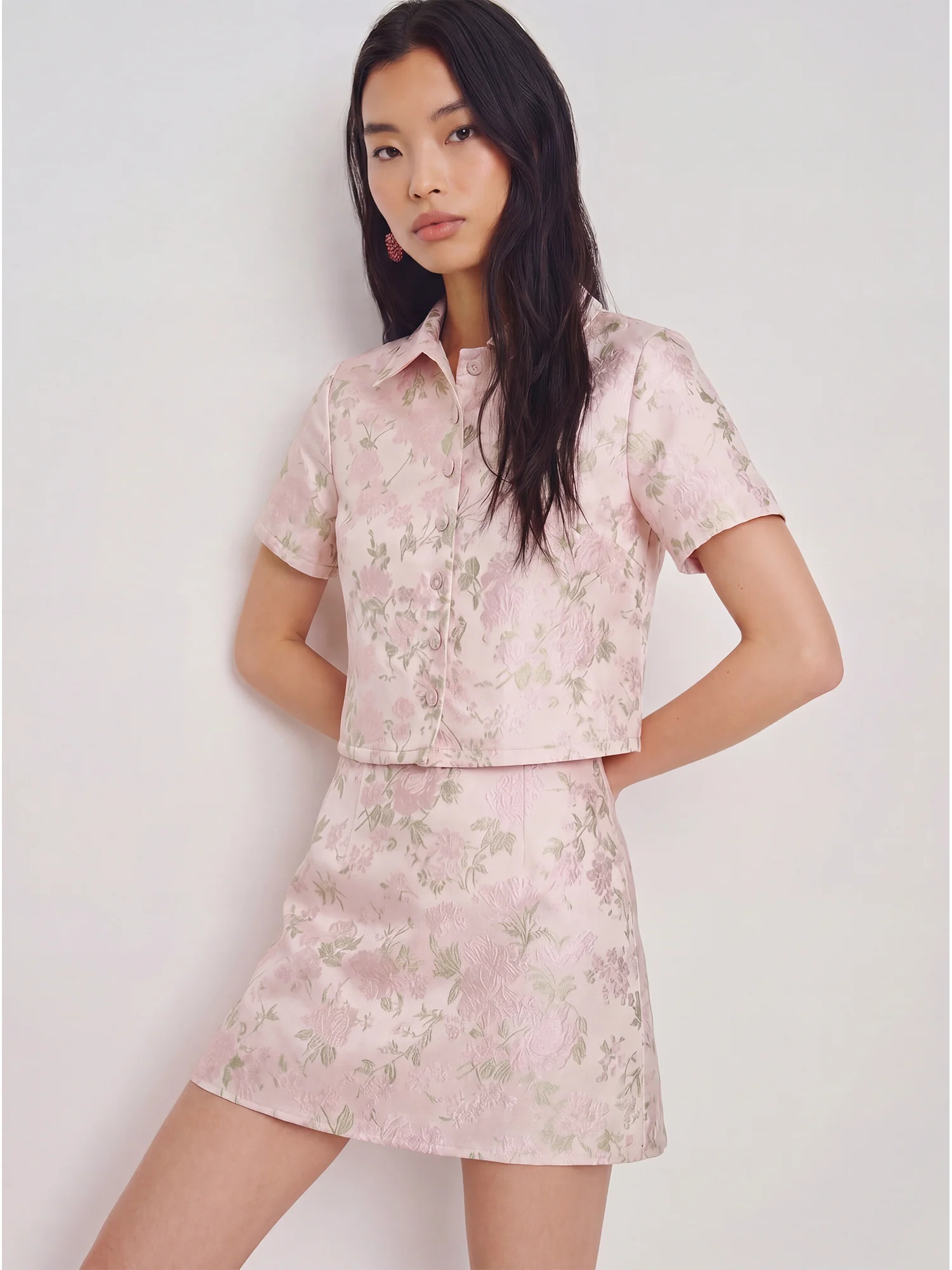 Jacquard Mini Skirt - Image 3