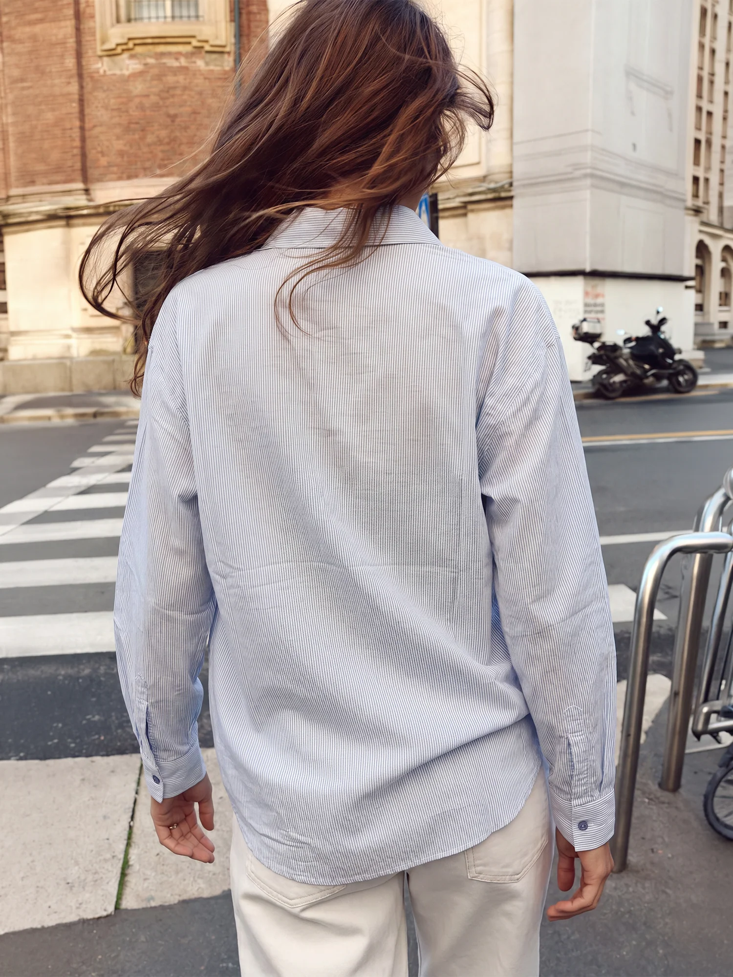 Long Sleeve Lightweight Button Down Shirt - Image 9