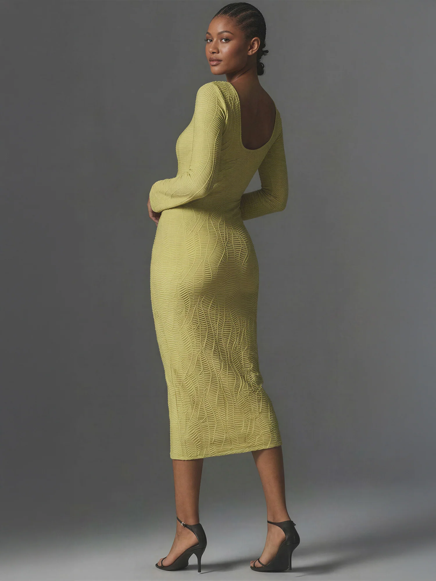 Texture Knit Maxi Sweater Dress - Image 5