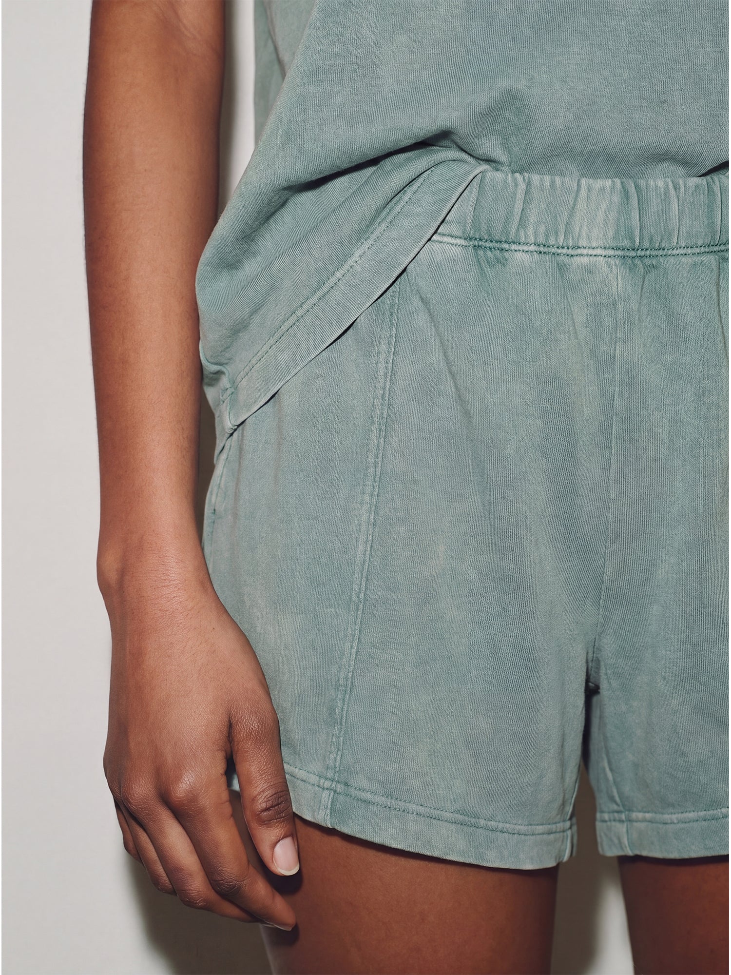 Mineral Wash Flowy Lounge Shorts - Image 2