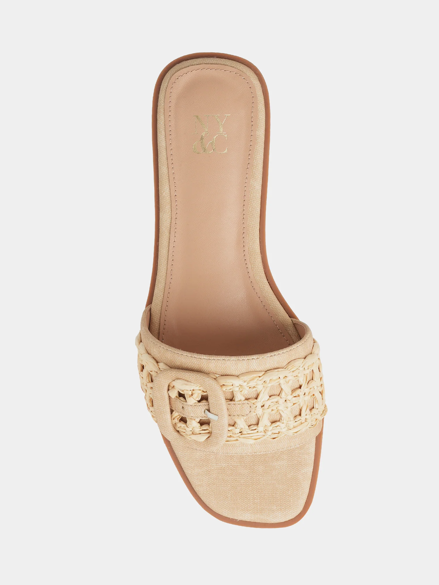 Amber Raffia Buckle Slide Sandals - Image 10