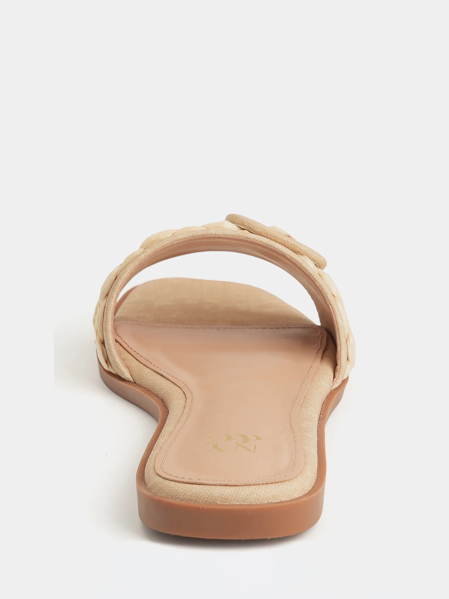 Amber Raffia Buckle Slide Sandals - Image 11
