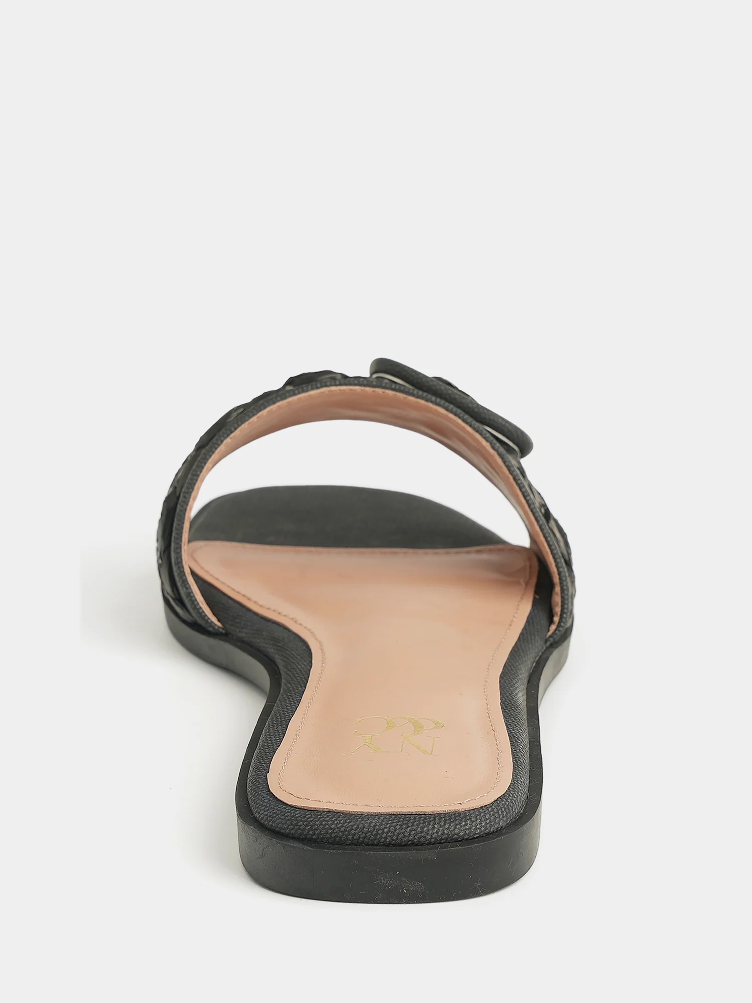 Amber Raffia Buckle Slide Sandals - Image 5