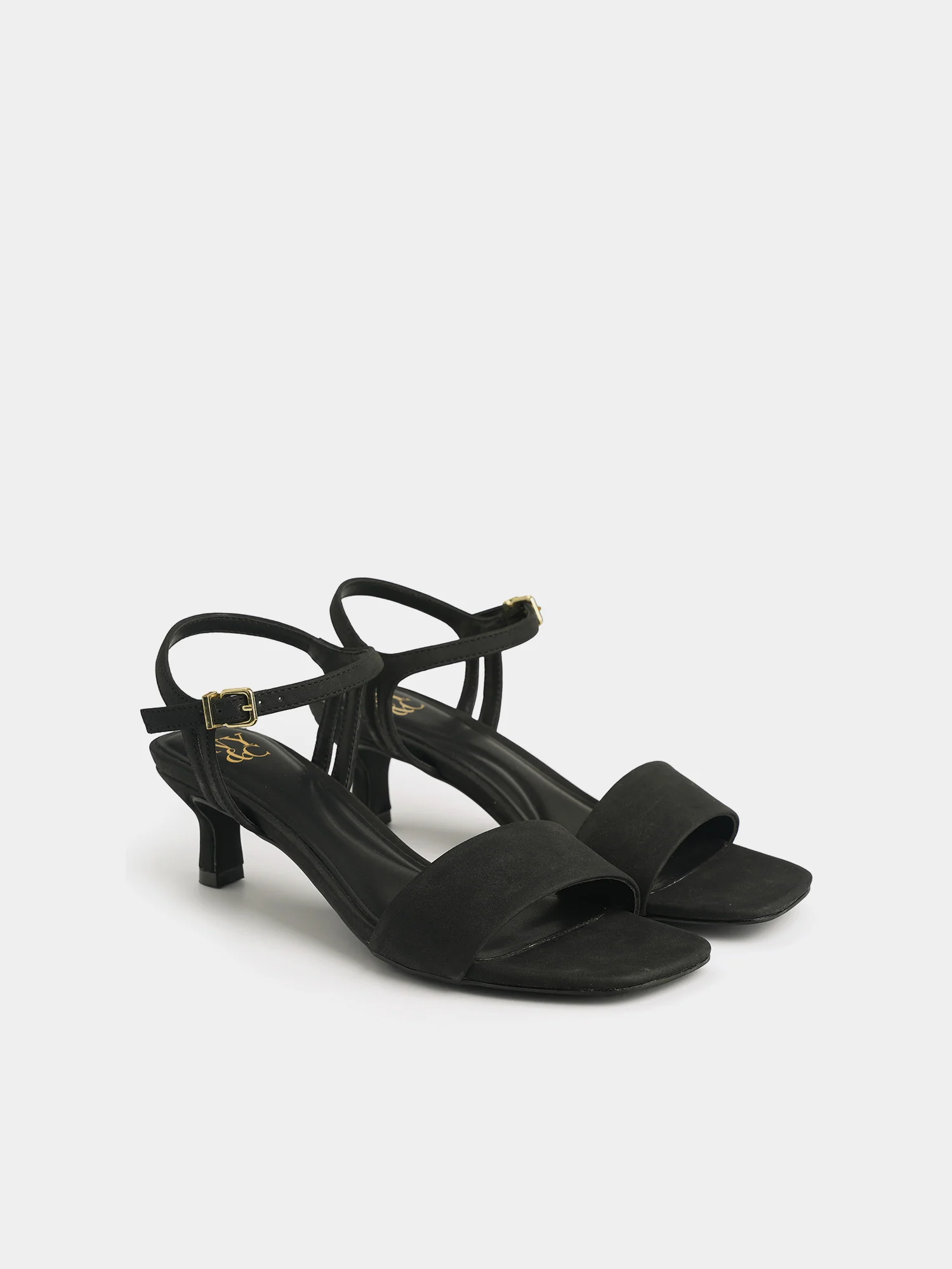 Garnet Ankle Strap Kitten Heel Sandals