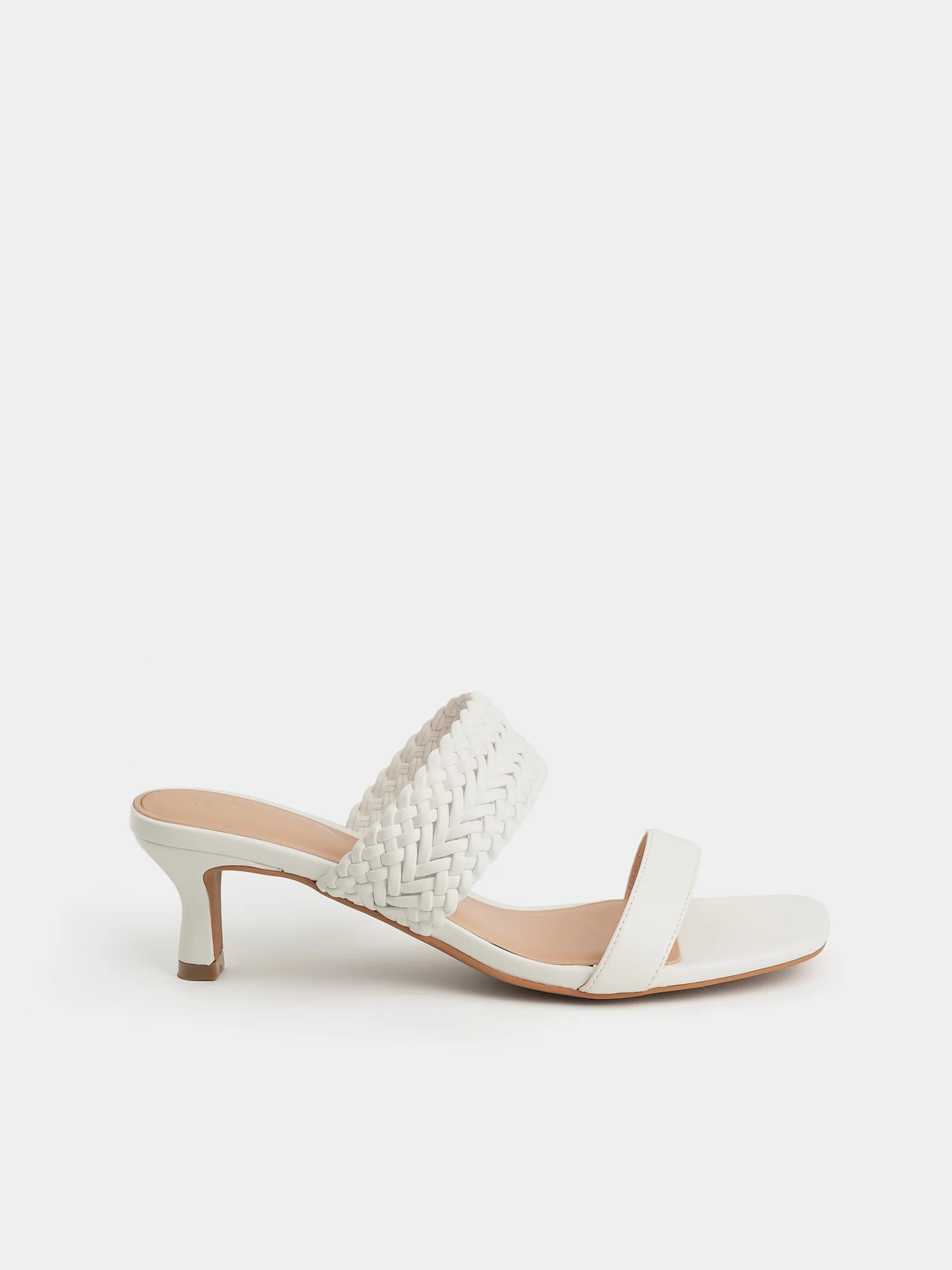 Gretchen Braided Kitten Heel Slide Sandals - Image 7