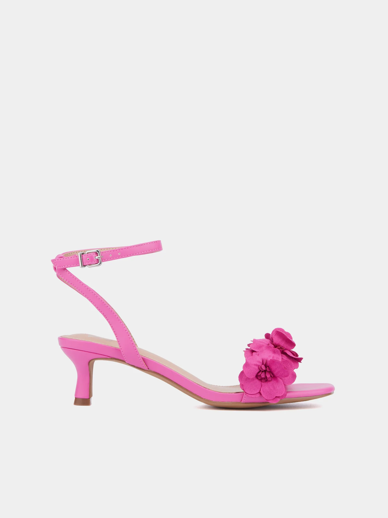 Gwendolyn Ankle Strap Kitten Heel Sandals - Image 3