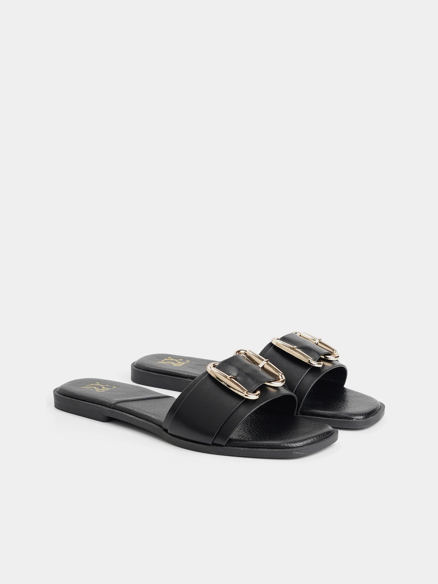 Wenda Buckle Slide Sandals