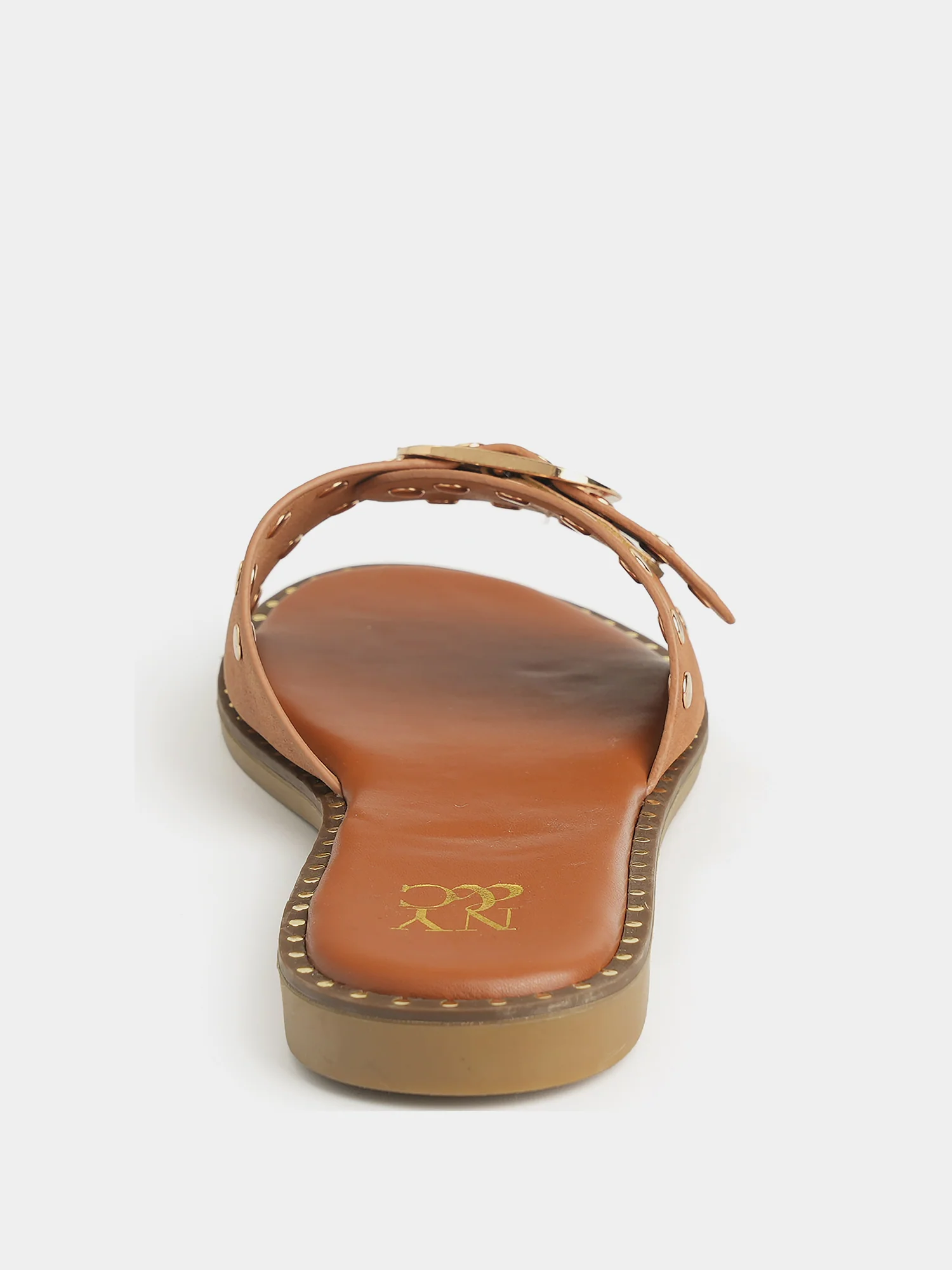 Westly Buckle Stud Slide Sandals - Image 17