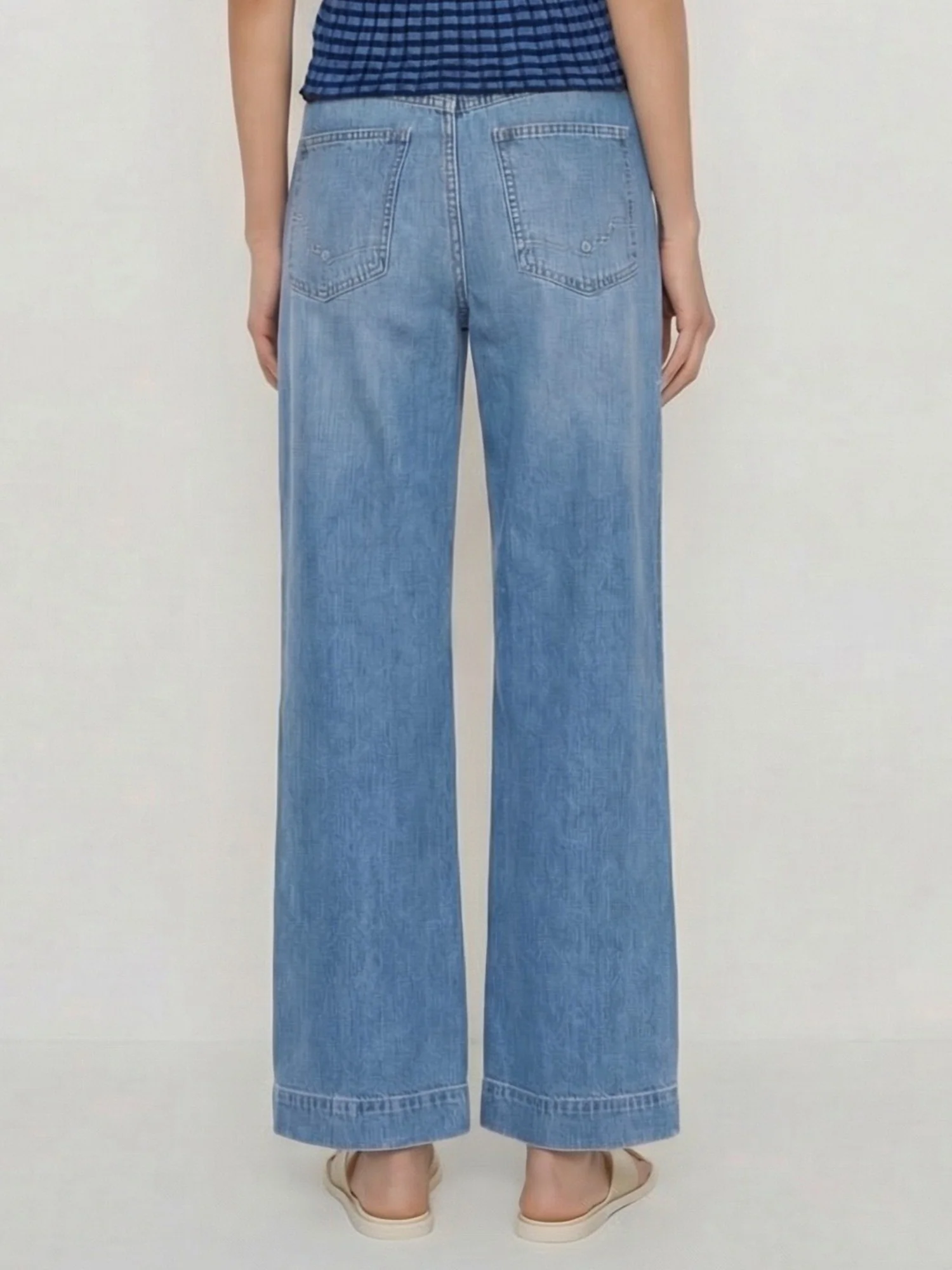 Painter Pocket Straight Leg Denim Jeans - Image 4