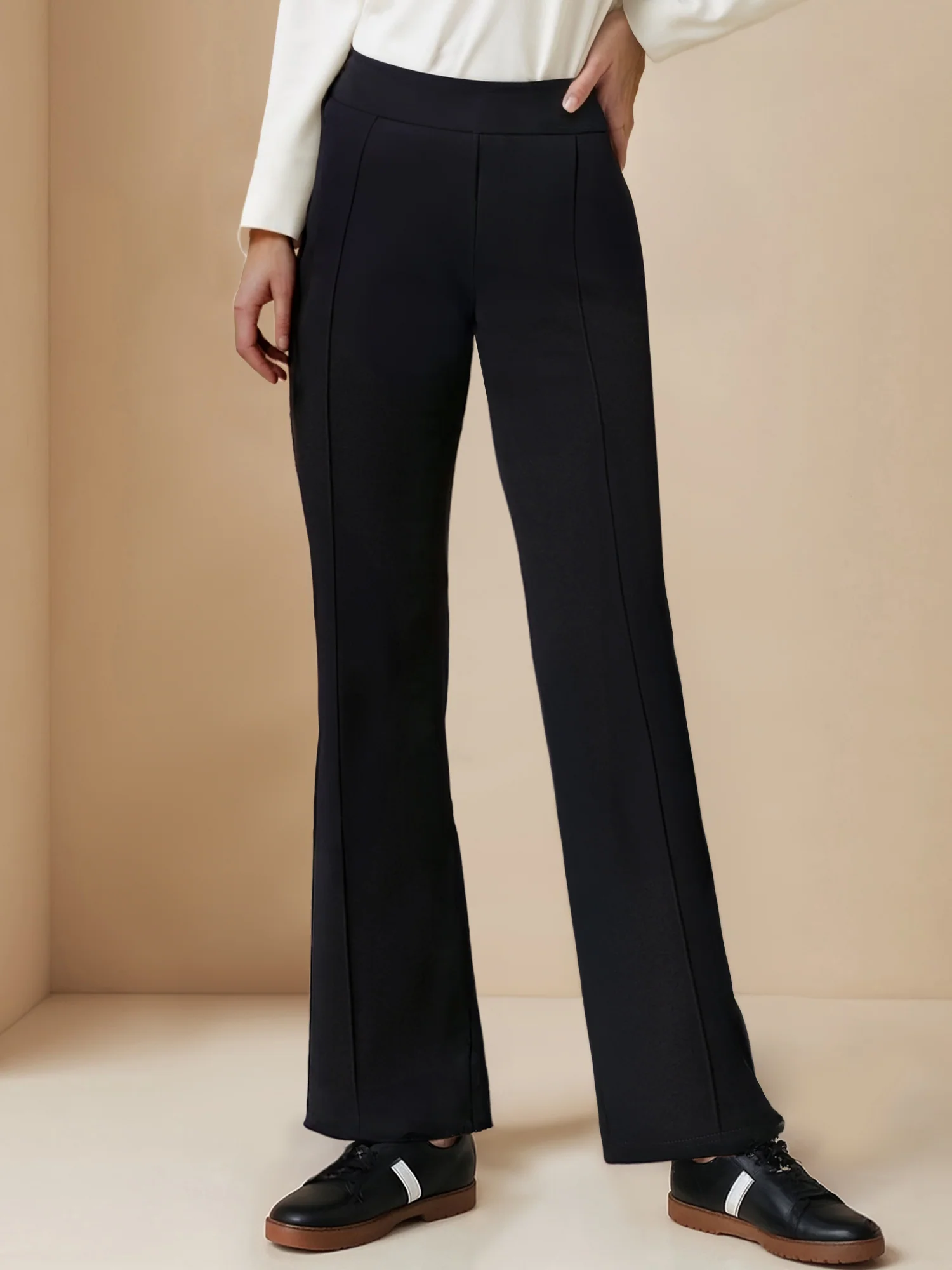 Ponte Bootcut Mid Rise Pant - Image 3
