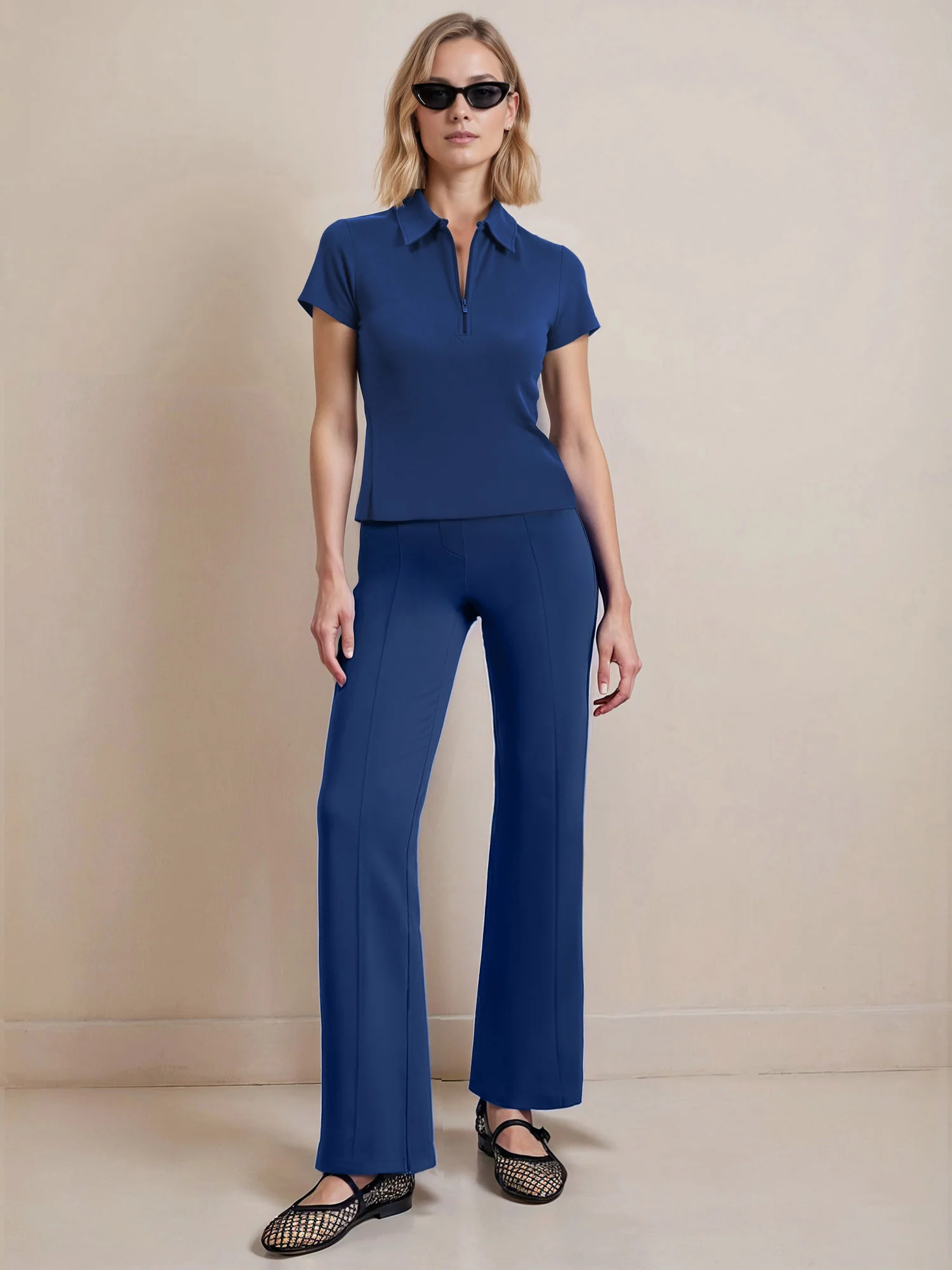 Ponte Bootcut Mid Rise Pant - Image 7