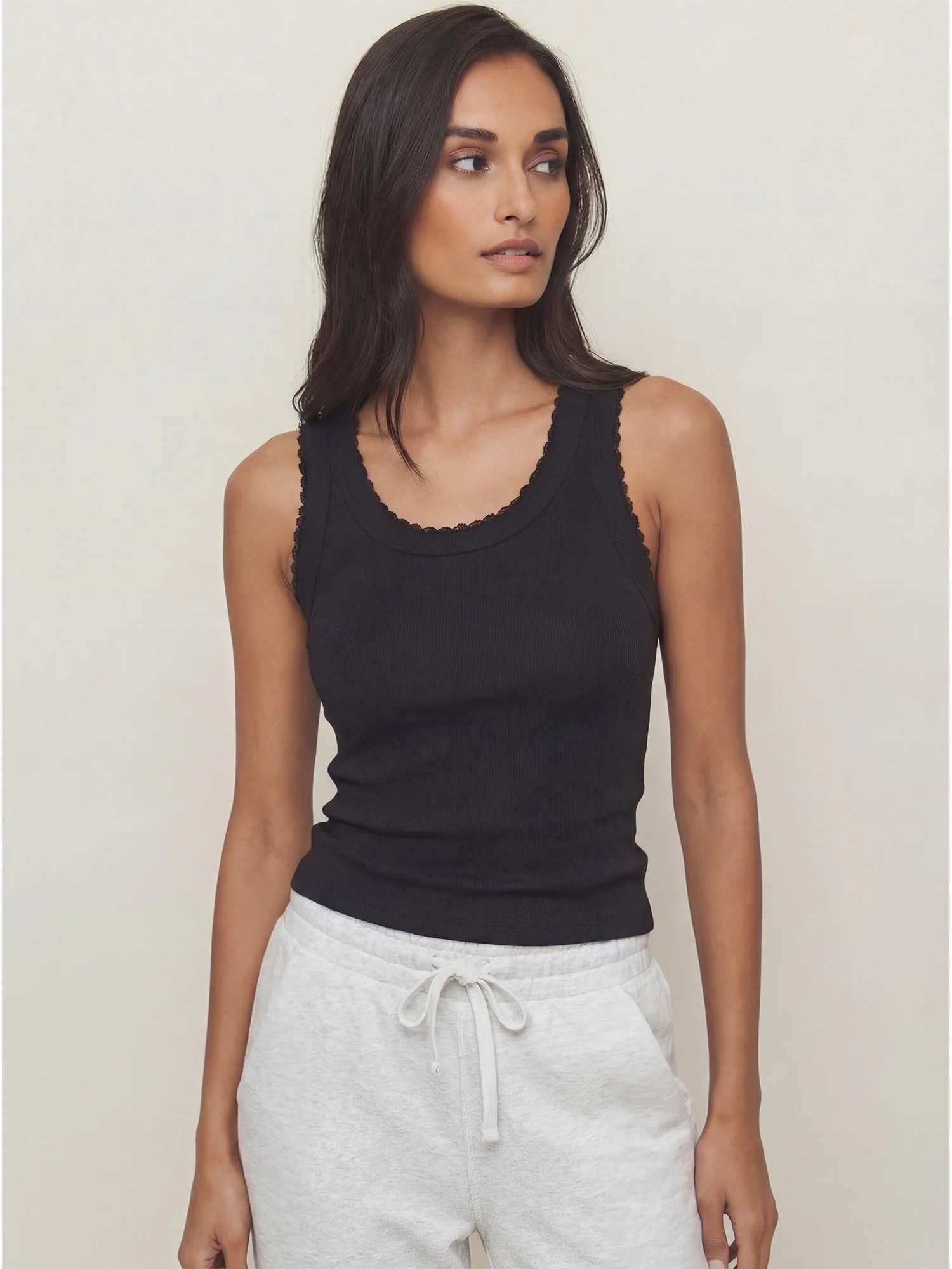 Ribbed Halter Neck Tank Top - Image 2