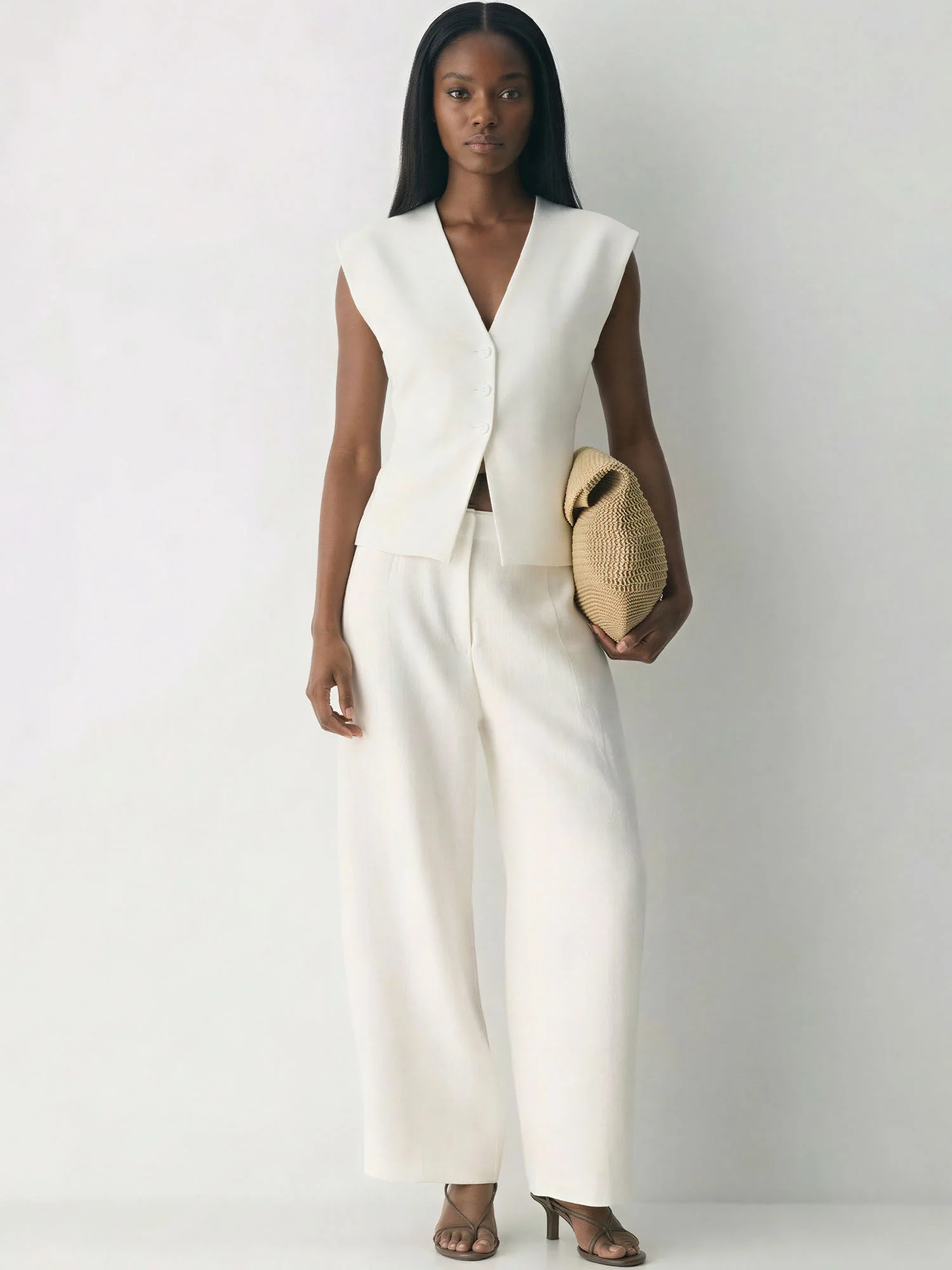 Ruched Peplum Cap Sleeves V Neck Top - Image 7