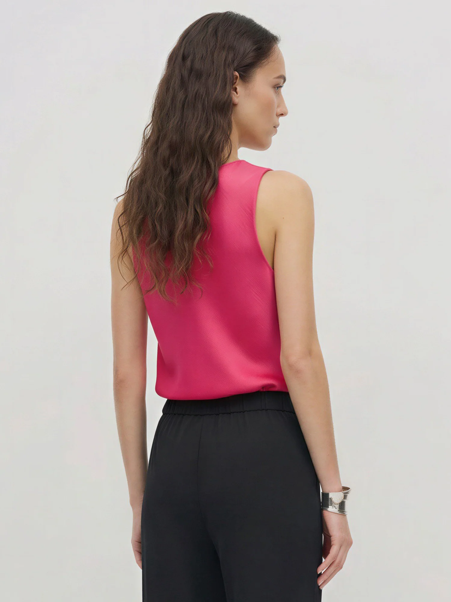 Satin Cowl Neck Blouse - Image 9