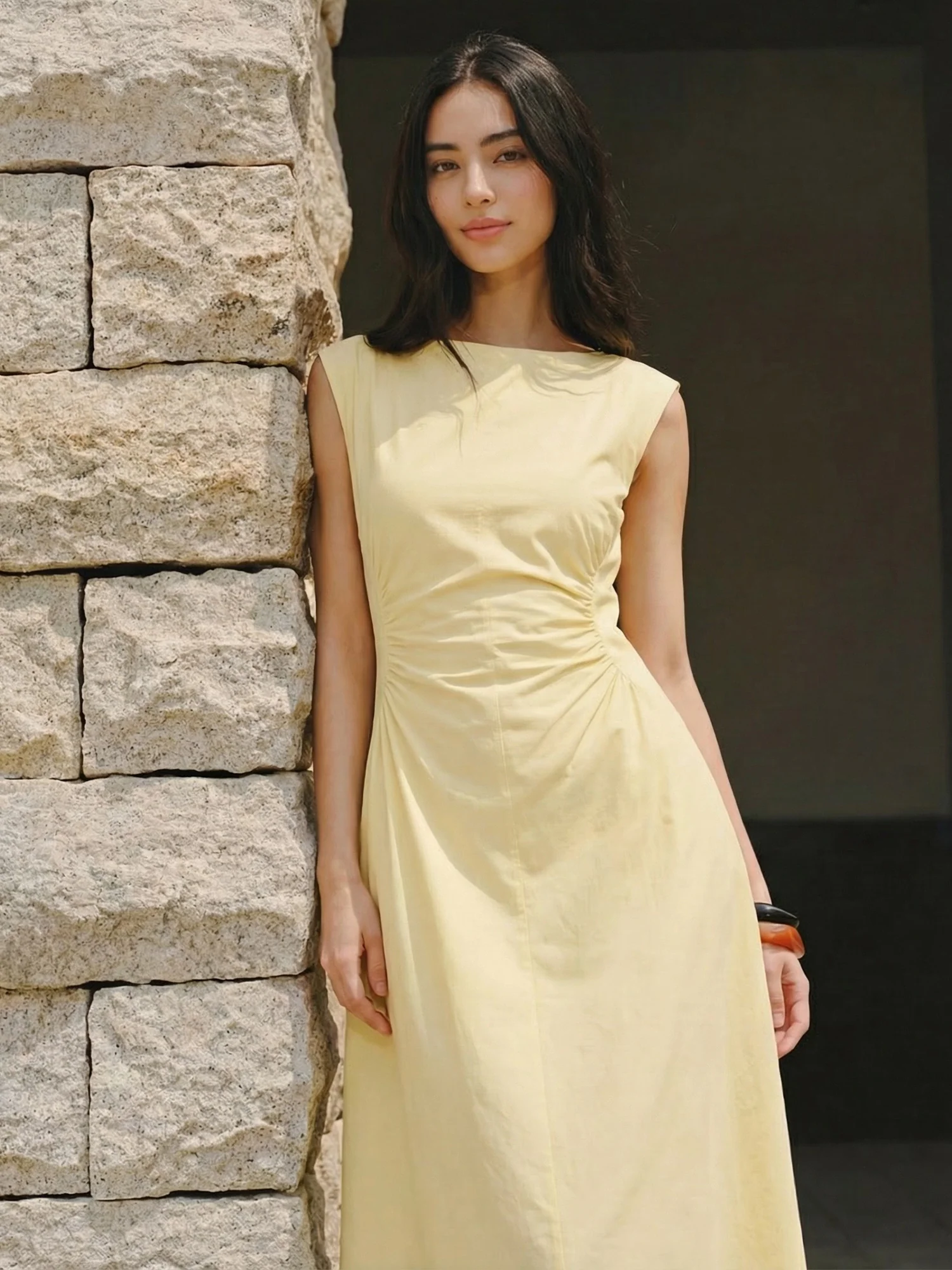 Side Panel V-Neck Back Midi Dress - Image 7