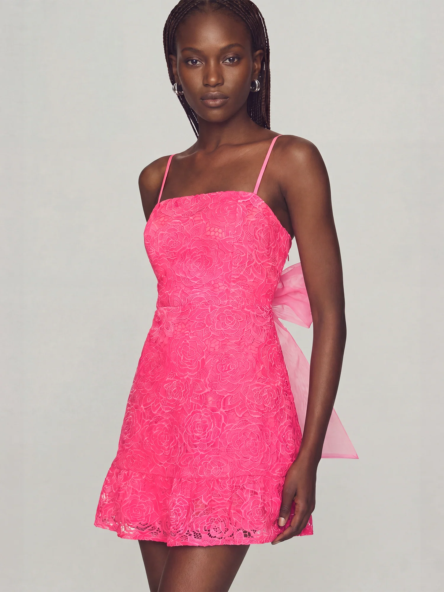 Sleeveless Bow Back Mini Dress