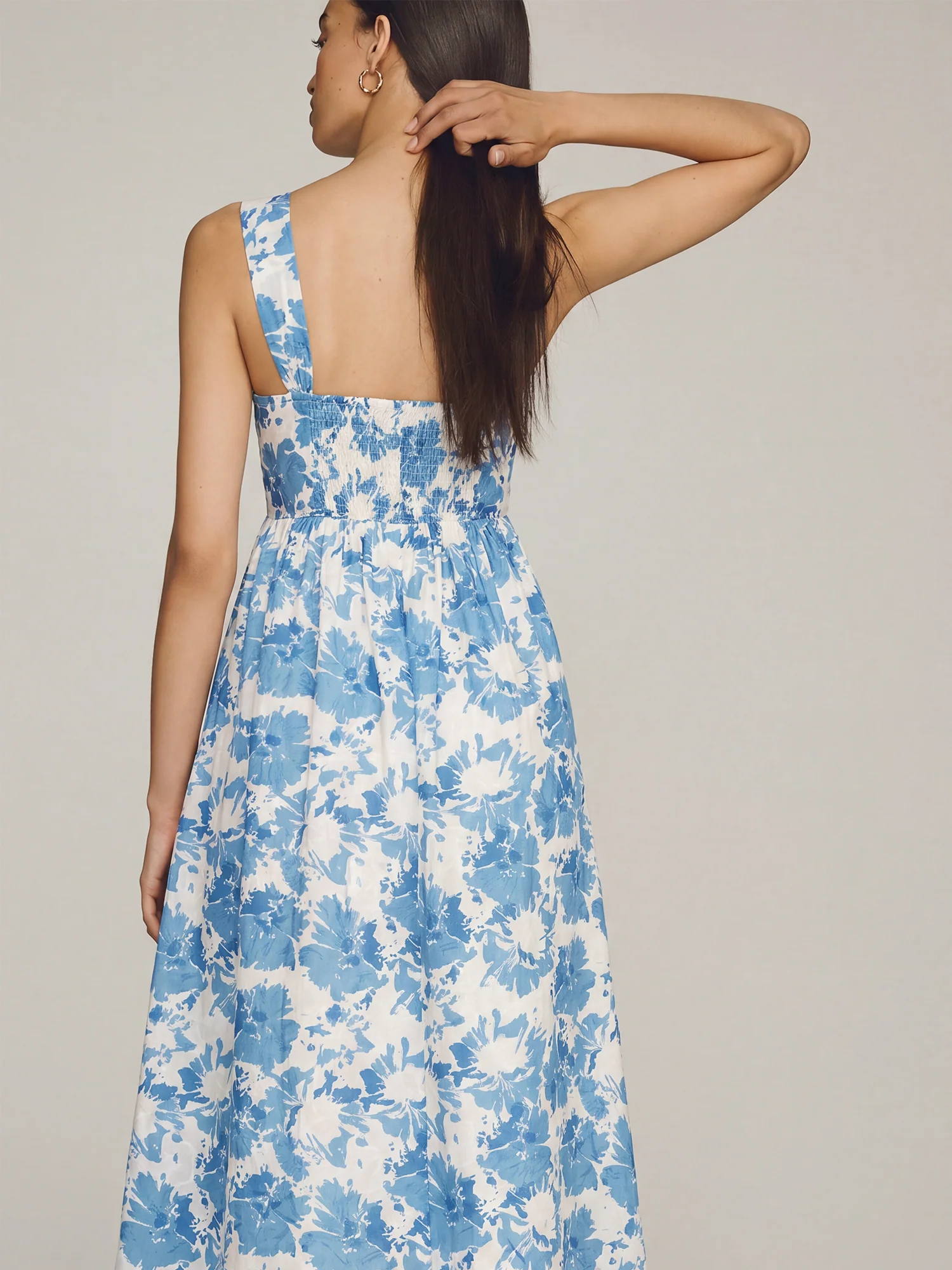 Sleeveless Square Neck Floral Nap Maxi Dress - Image 7