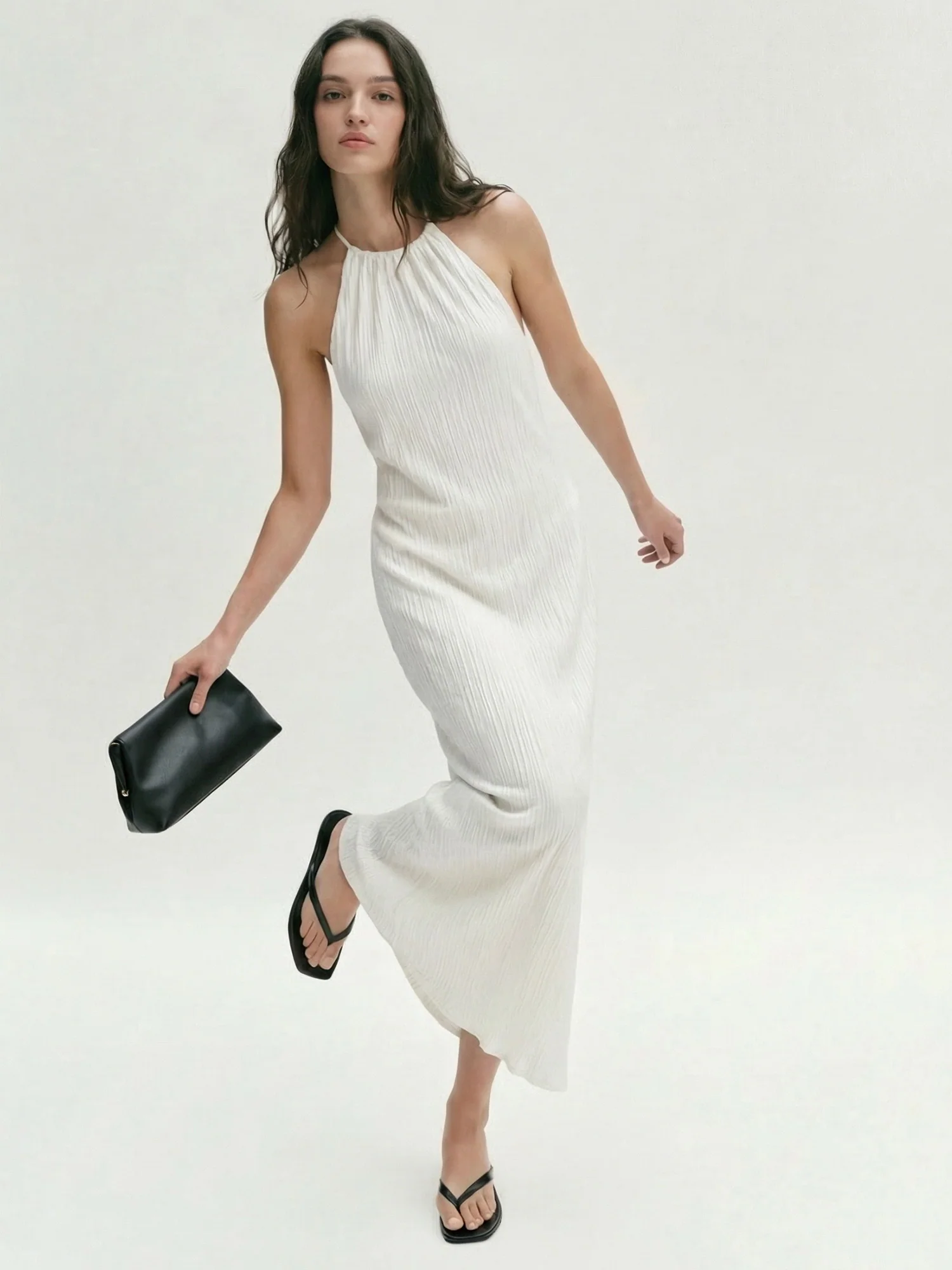 Tank Halter Midi Dress - Image 5