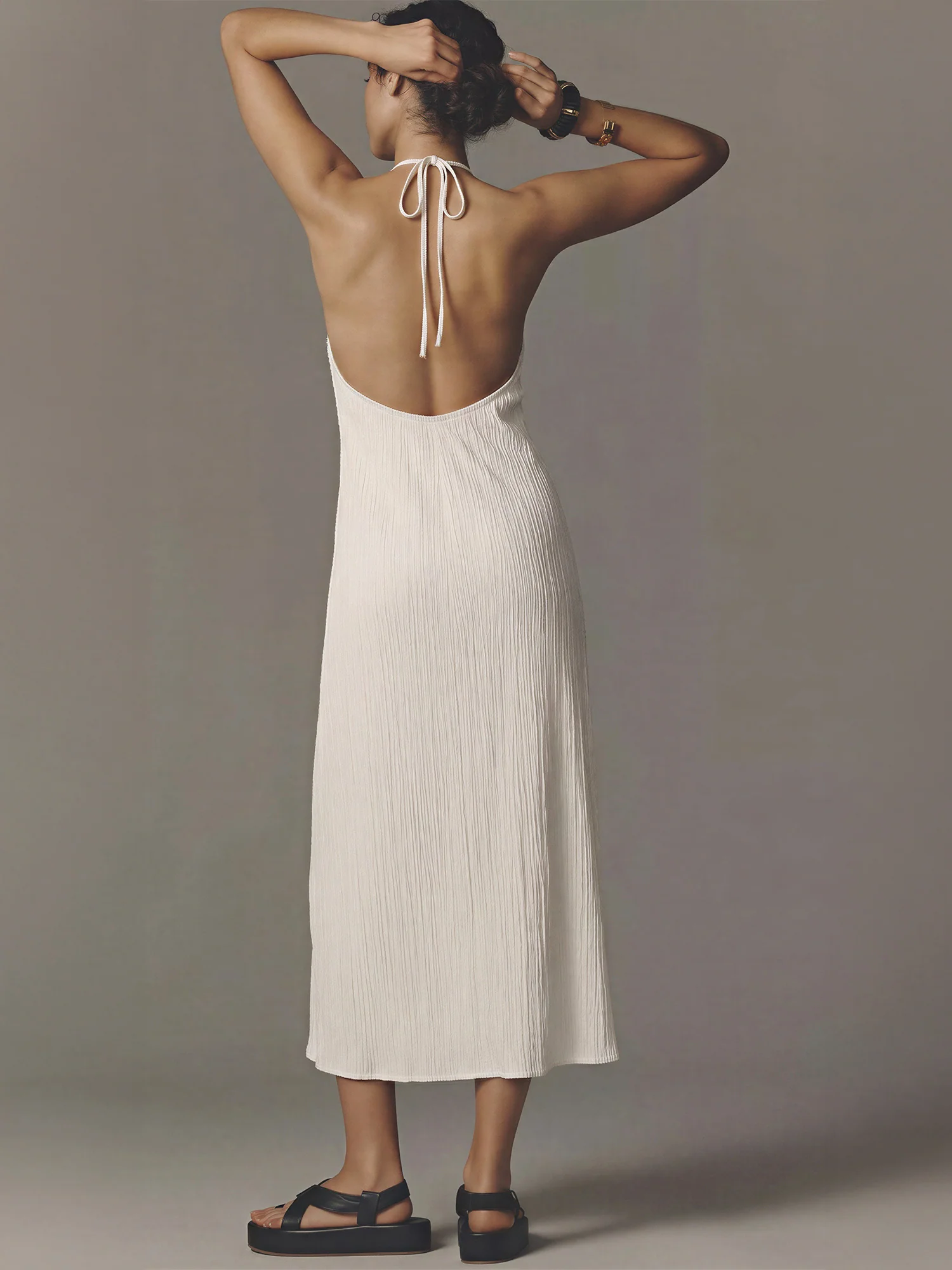 Tank Halter Midi Dress - Image 8