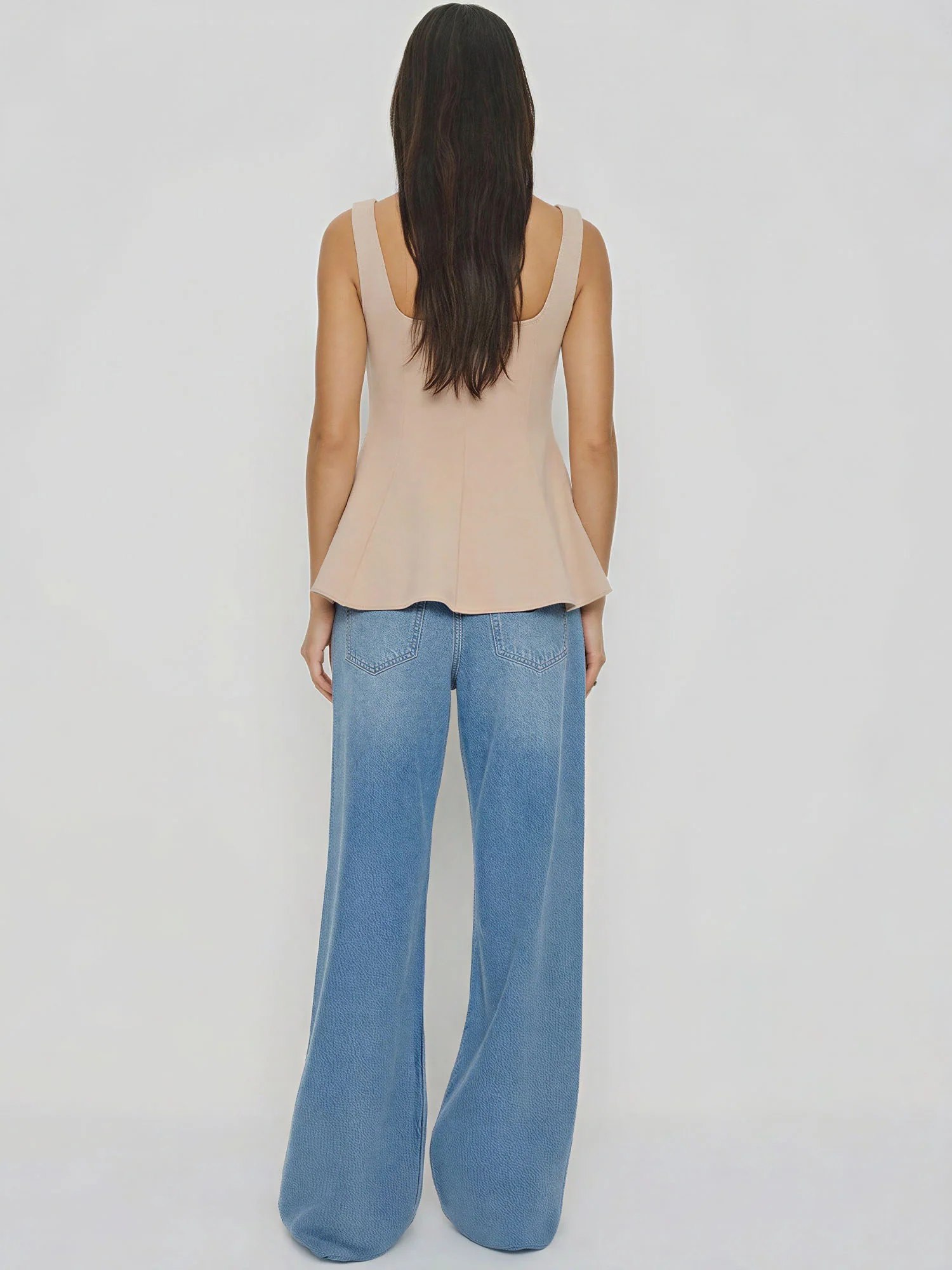 Sleeveless Sweetheart Neckline Peplum Top - Image 8