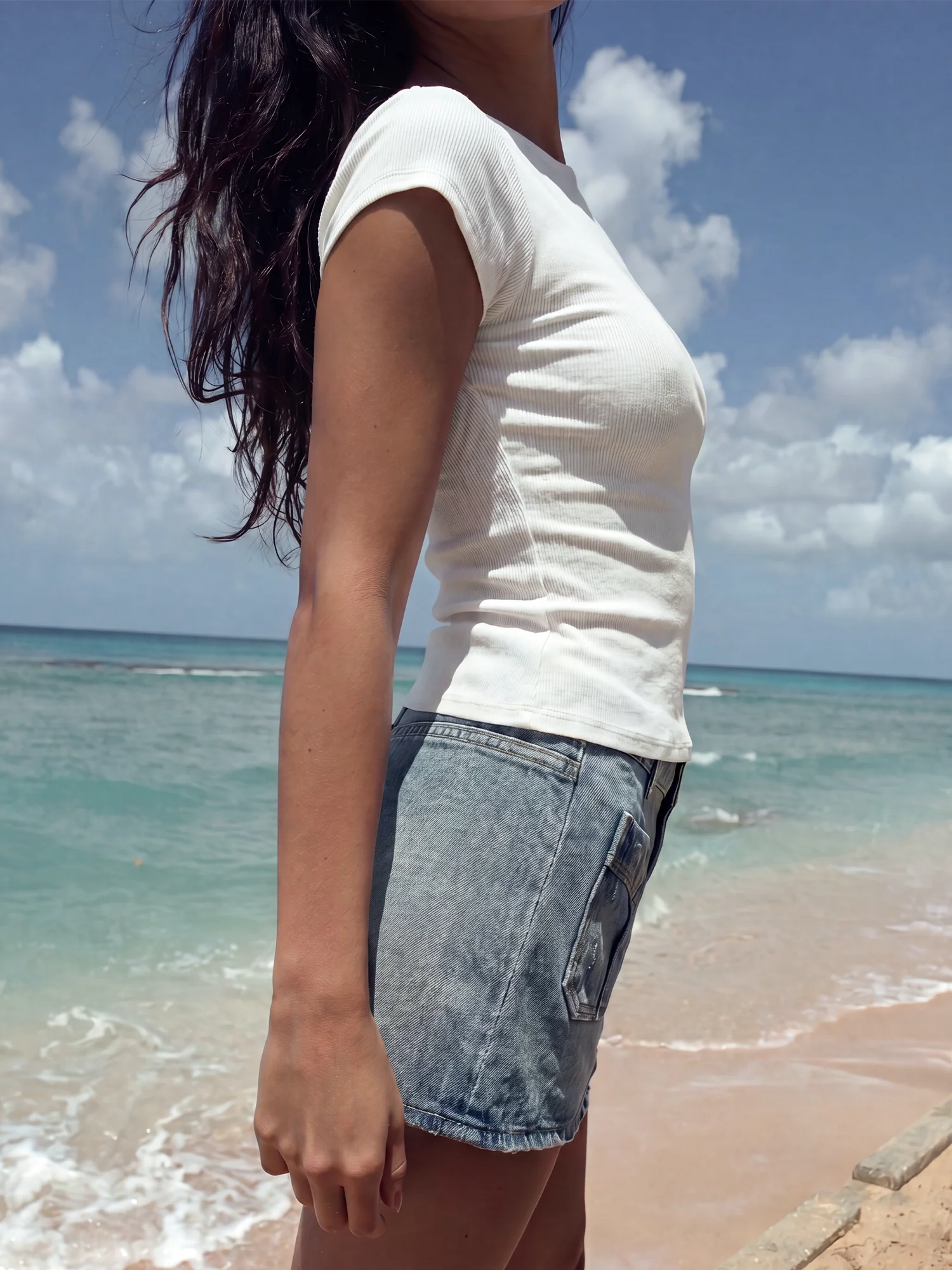 Slim Boat Neck Tee - Image 7