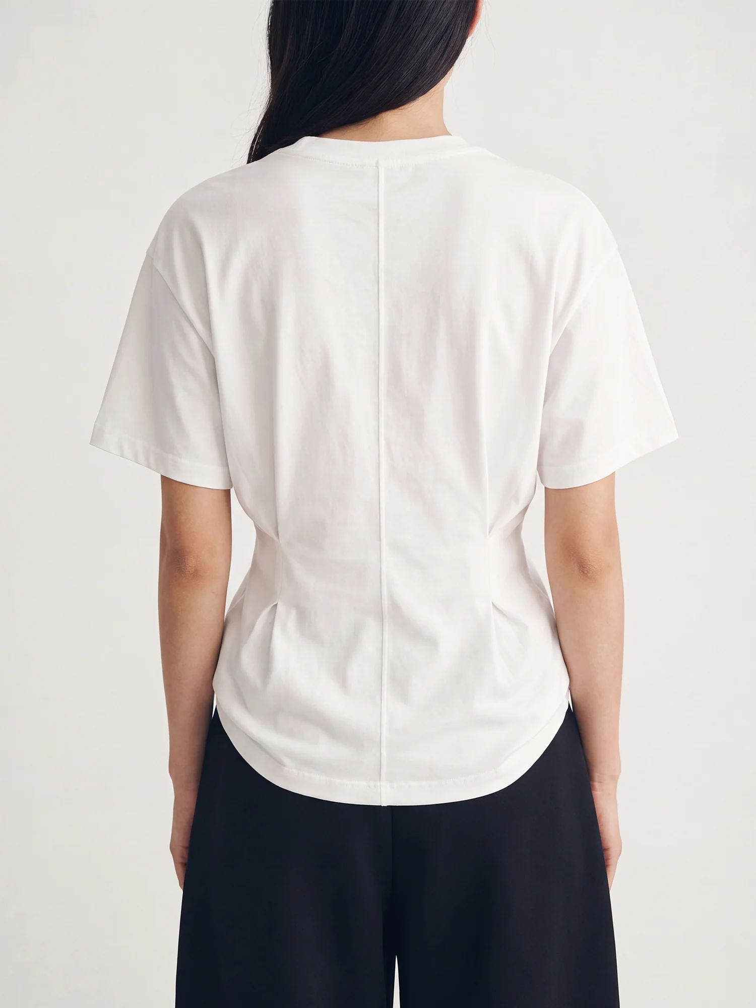 Short Sleeves Cinched Waist T-Shirt - Image 3