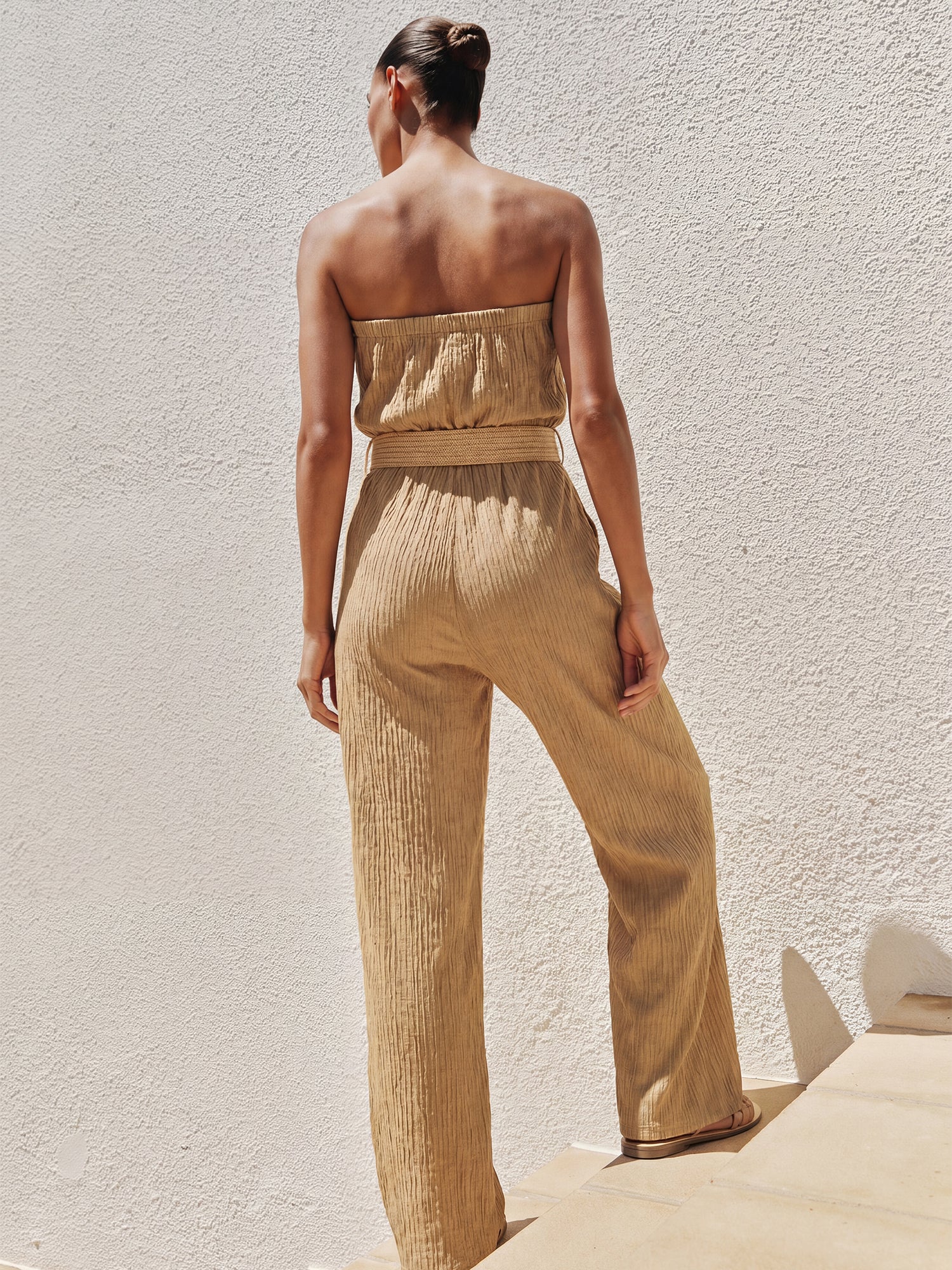 Strapless Belted Jumpsuit - Image 7