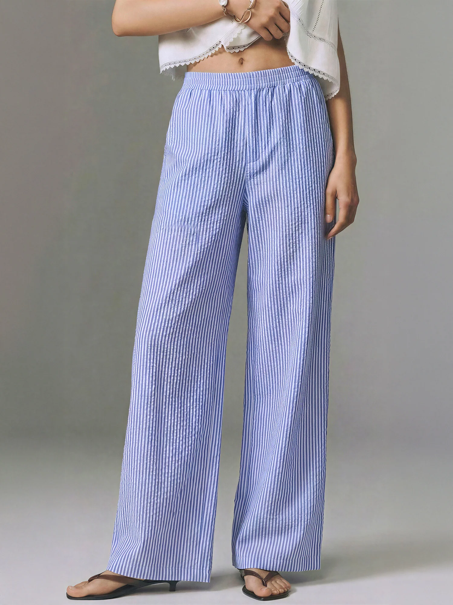 Striped Pull On Pants - Image 2