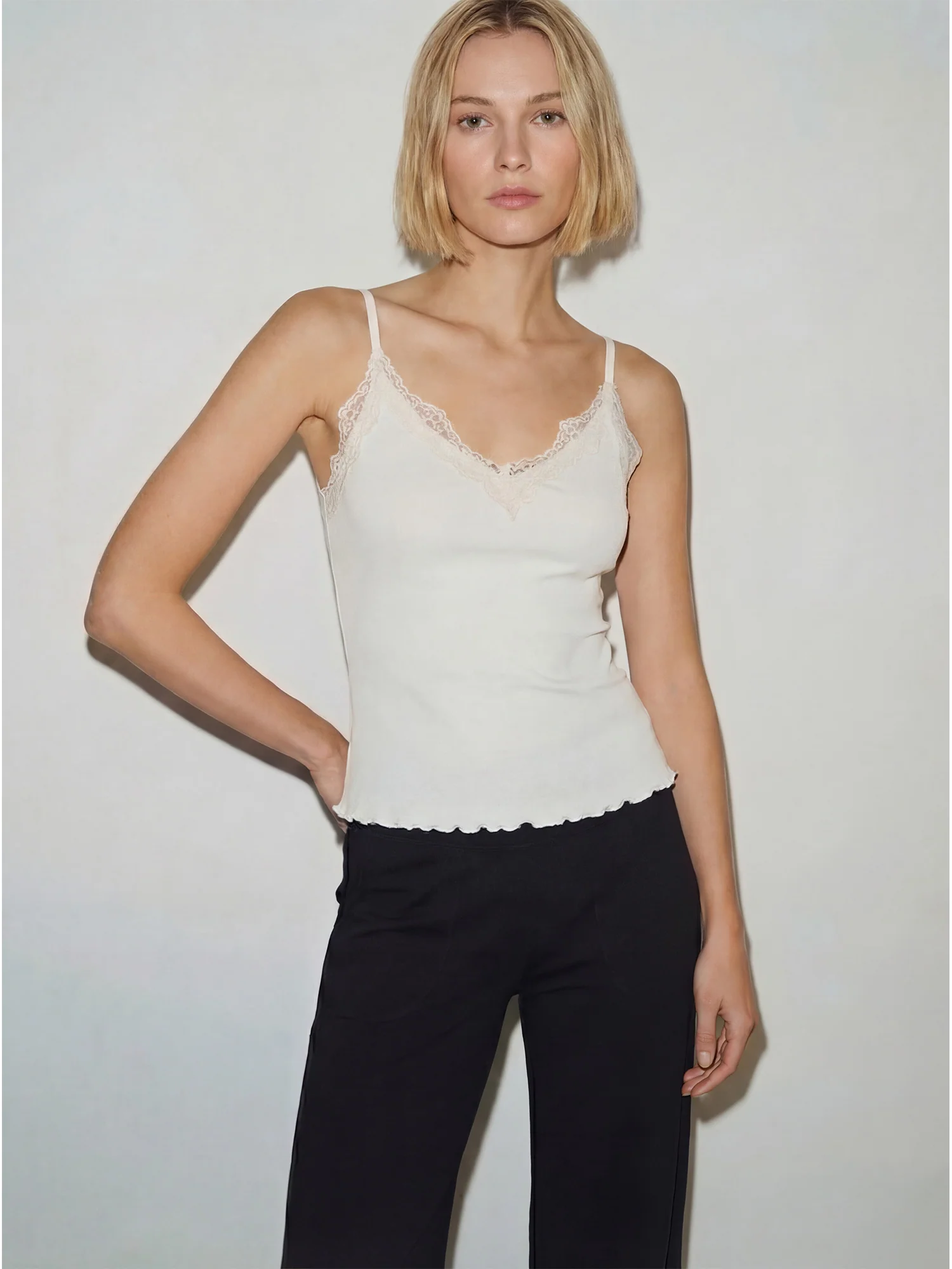 V Neck Lace Cami Top - Image 6