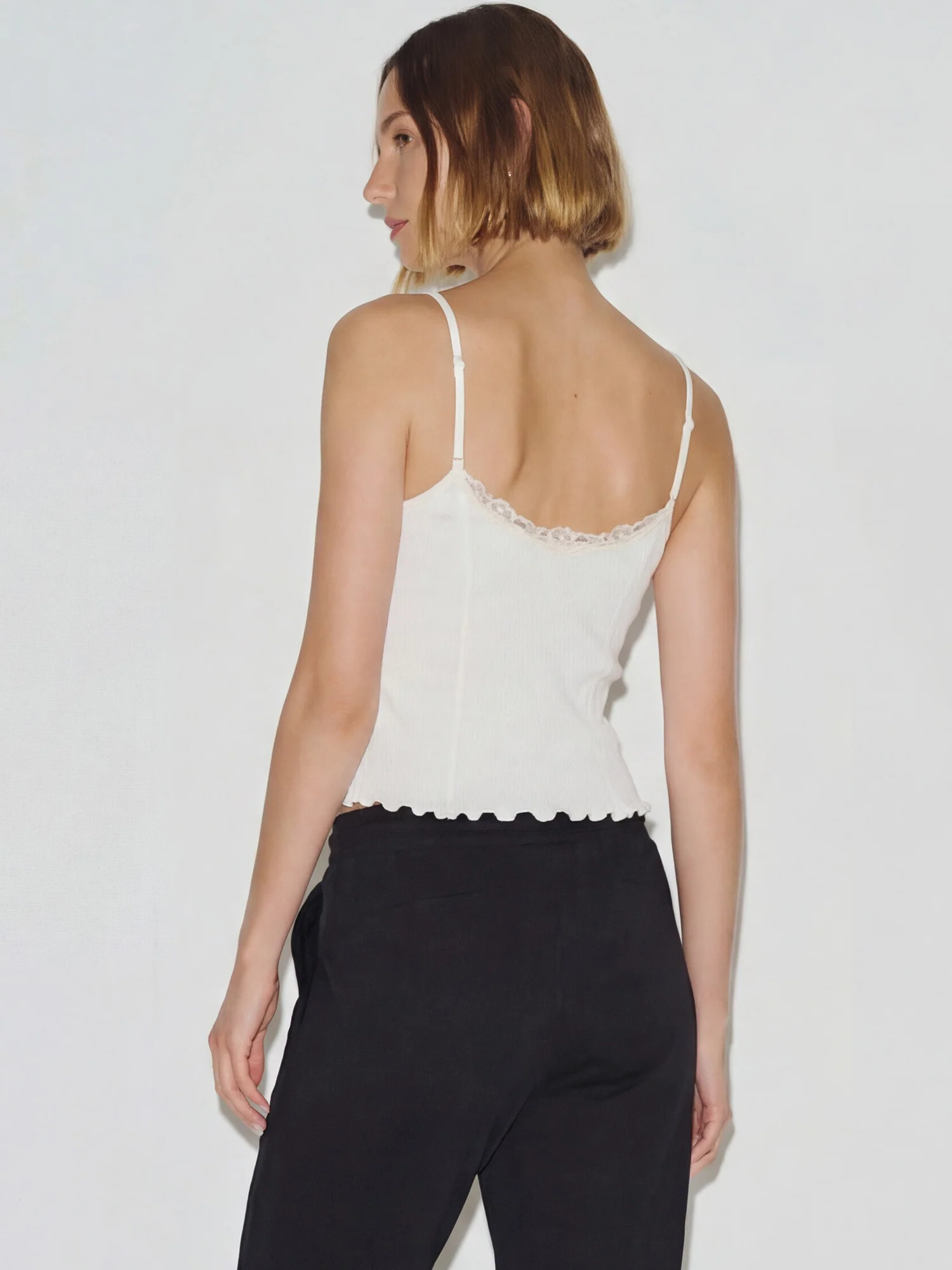 V Neck Lace Cami Top - Image 8